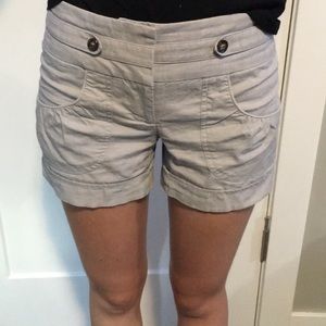 Gray dress shorts